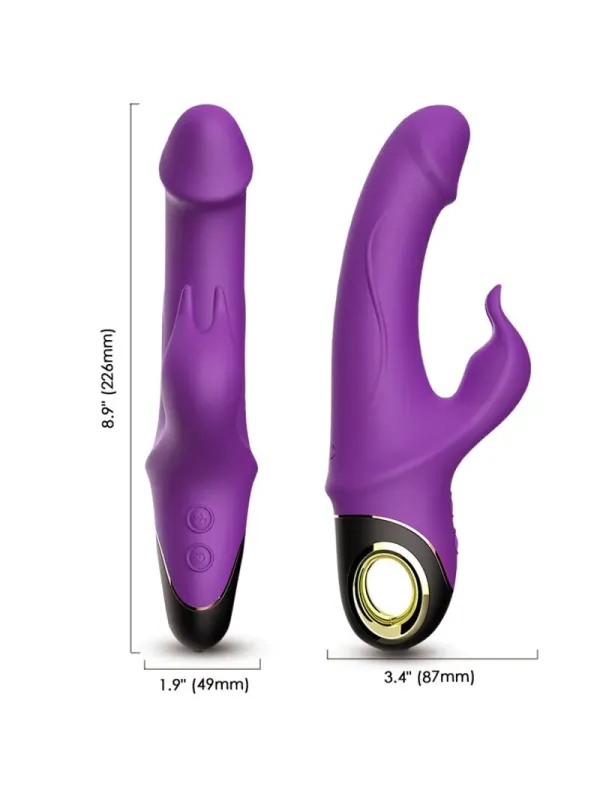 Armony - Meteror Dildo Vibratore Coniglio Viola - ARMONY VIBRATORS - Vibratori Rabbit | erosidea.com