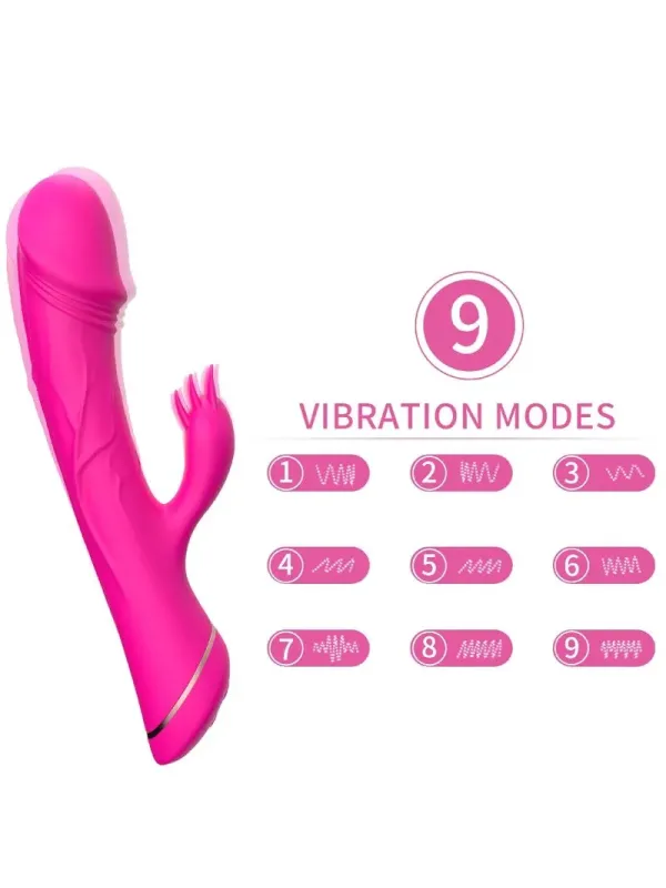 Armony - Dildo Vibratore Coniglio In Silicone Fucsia - ARMONY VIBRATORS - Vibratori Rabbit | erosidea.com