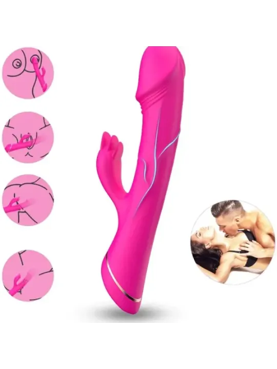 Armony - Dildo Vibratore Coniglio In Silicone Fucsia - ARMONY VIBRATORS - Vibratori Rabbit | erosidea.com