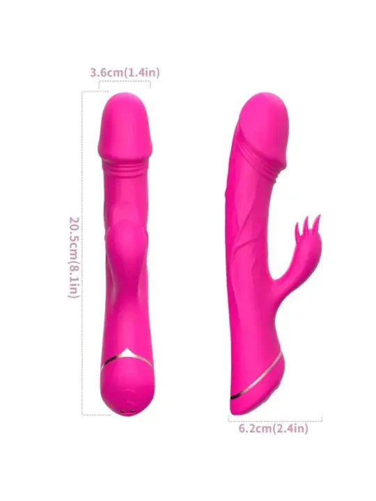 Armony - Dildo Vibratore Coniglio In Silicone Fucsia - ARMONY VIBRATORS - Vibratori Rabbit | erosidea.com