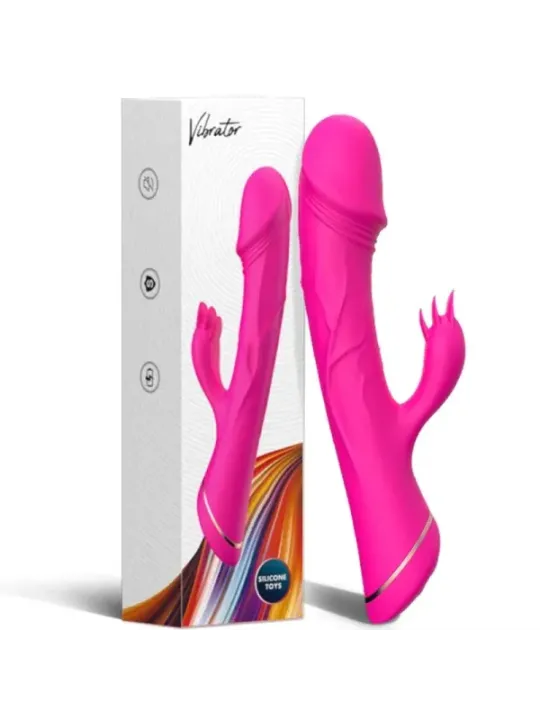 Armony - Dildo Vibratore Coniglio In Silicone Fucsia - ARMONY VIBRATORS - Vibratori Rabbit | erosidea.com
