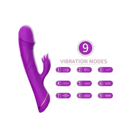 Armony - Vibratore Dildo Coniglio In Silicone Viola - ARMONY VIBRATORS - Vibratori Rabbit | erosidea.com