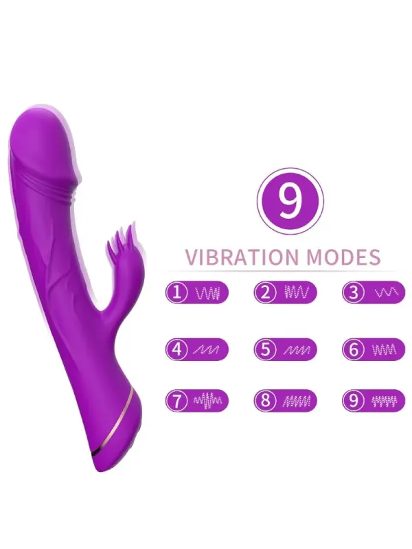 Armony - Vibratore Dildo Coniglio In Silicone Viola - ARMONY VIBRATORS - Vibratori Rabbit | erosidea.com