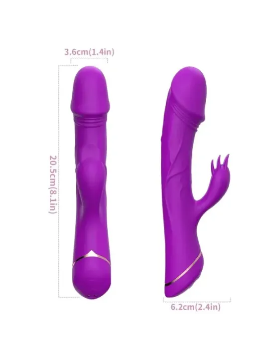 Armony - Vibratore Dildo Coniglio In Silicone Viola - ARMONY VIBRATORS - Vibratori Rabbit | erosidea.com