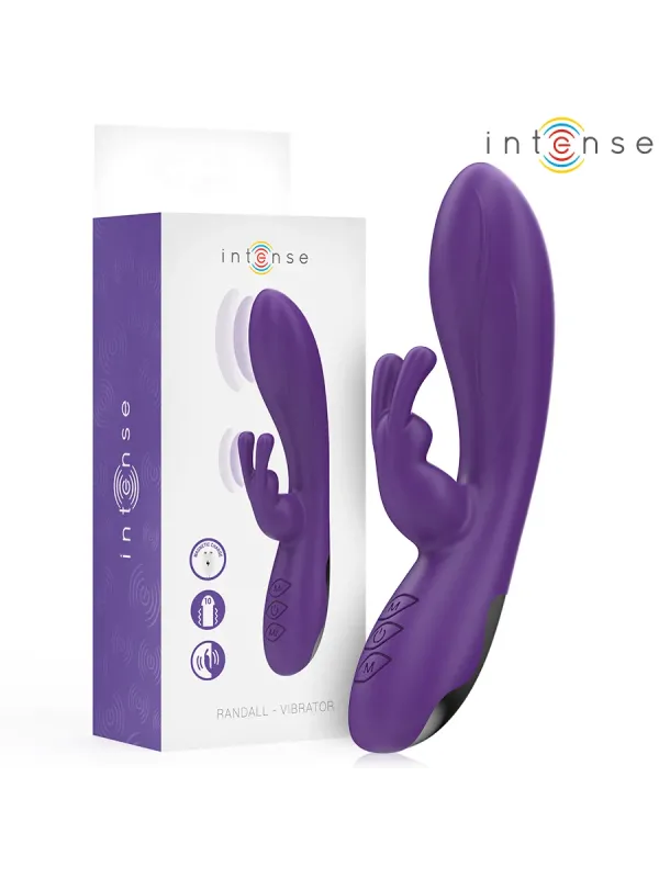 Intense - Vibratore Randall Rabbit 10 Vibrazioni Viola - INTENSE HIGH TECH - Vibratori Rabbit | erosidea.com