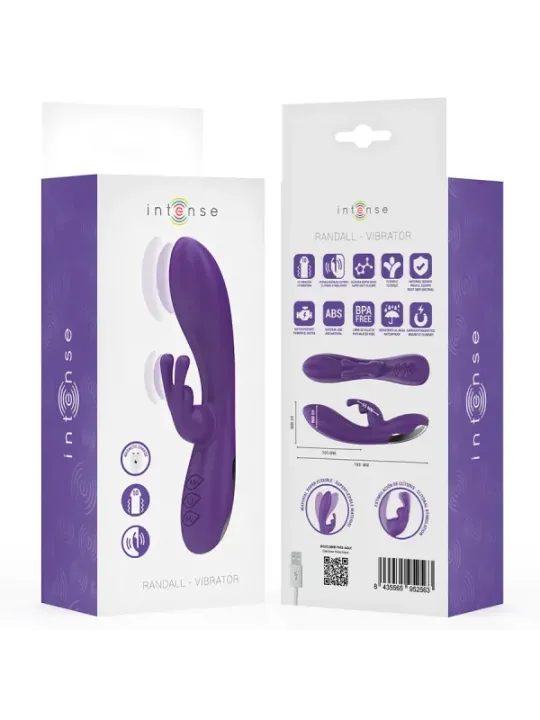 Intense - Vibratore Randall Rabbit 10 Vibrazioni Viola - INTENSE HIGH TECH - Vibratori Rabbit | erosidea.com