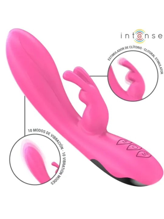 Intense - Vibratore Randall Rabbit 10 Vibrazioni Rosa - INTENSE HIGH TECH - Vibratori Rabbit | erosidea.com