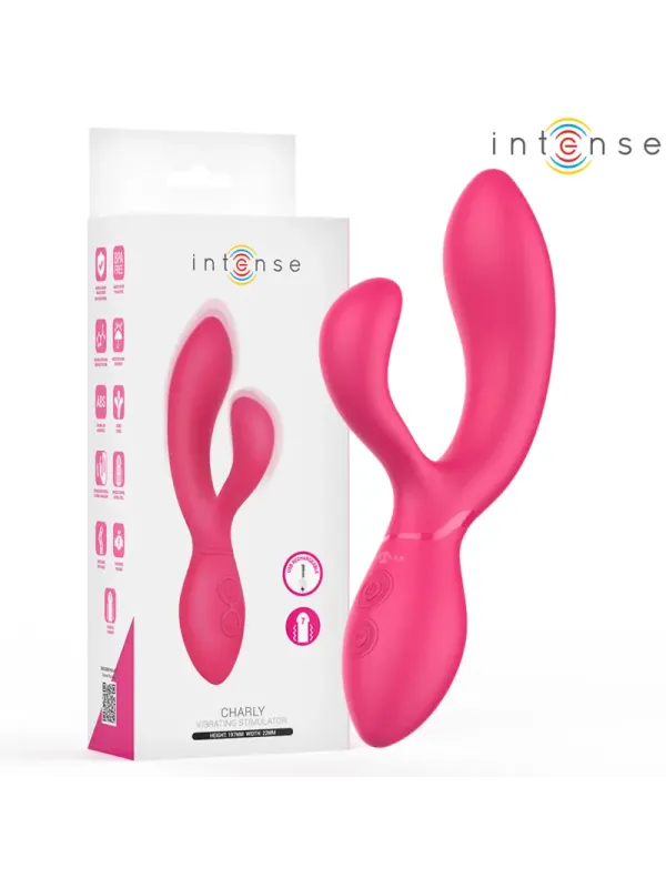 Intense - Charly Stimolatore Vibrante Articolato - INTENSE HIGH TECH - Vibratori Rabbit | erosidea.com