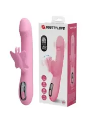 Pretty Love - Vibratore Bella Rabbit Con Stimolazione A Farfalla E Led Rosa - HIGH TECH - Vibratori Rabbit | erosidea.com