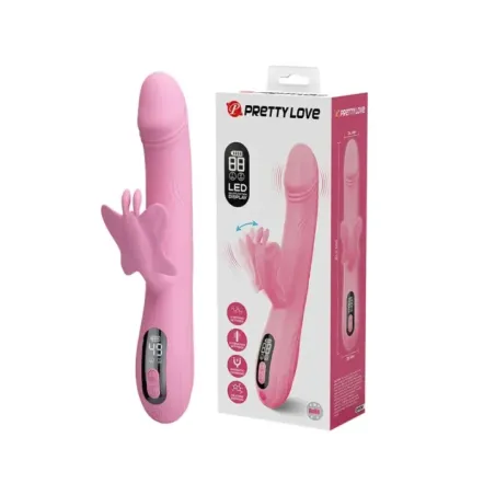 Pretty Love - Vibratore Bella Rabbit Con Stimolazione A Farfalla E Led Rosa - HIGH TECH - Vibratori Rabbit | erosidea.com