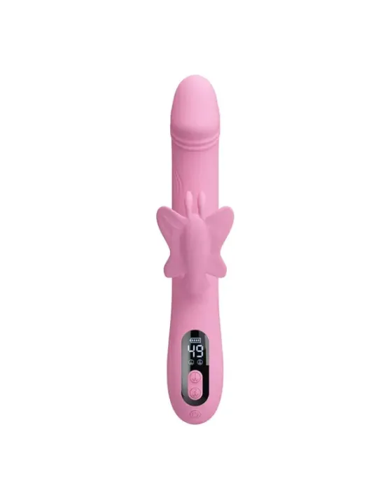 Pretty Love - Vibratore Bella Rabbit Con Stimolazione A Farfalla E Led Rosa - HIGH TECH - Vibratori Rabbit | erosidea.com