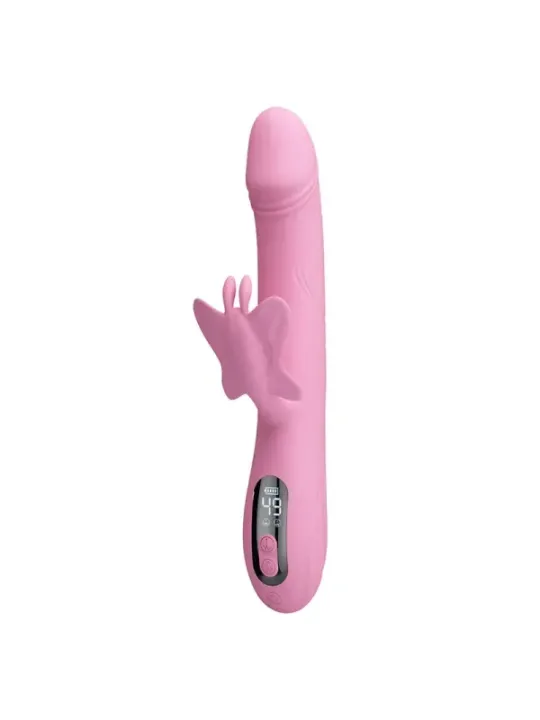 Pretty Love - Vibratore Bella Rabbit Con Stimolazione A Farfalla E Led Rosa - HIGH TECH - Vibratori Rabbit | erosidea.com