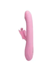 Pretty Love - Vibratore Bella Rabbit Con Stimolazione A Farfalla E Led Rosa - HIGH TECH - Vibratori Rabbit | erosidea.com