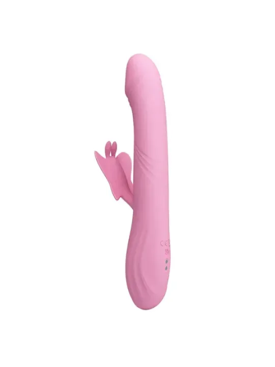 Pretty Love - Vibratore Bella Rabbit Con Stimolazione A Farfalla E Led Rosa - HIGH TECH - Vibratori Rabbit | erosidea.com