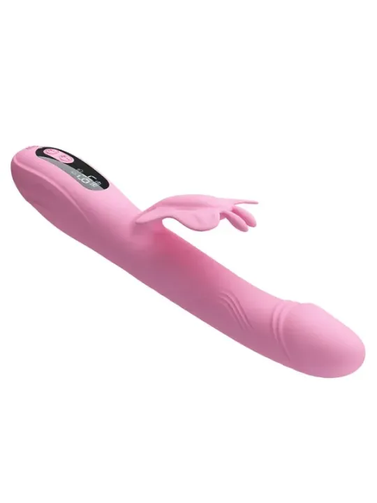 Pretty Love - Vibratore Bella Rabbit Con Stimolazione A Farfalla E Led Rosa - HIGH TECH - Vibratori Rabbit | erosidea.com