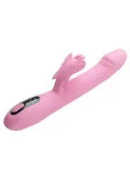 Pretty Love - Vibratore Bella Rabbit Con Stimolazione A Farfalla E Led Rosa - HIGH TECH - Vibratori Rabbit | erosidea.com