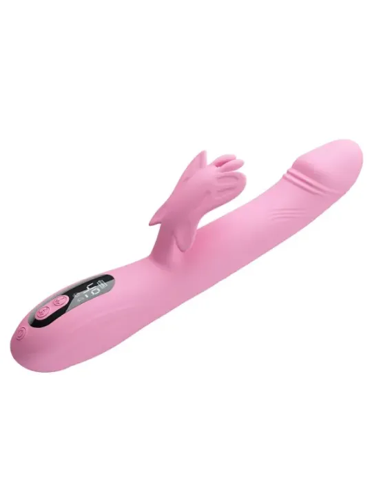 Pretty Love - Vibratore Bella Rabbit Con Stimolazione A Farfalla E Led Rosa - HIGH TECH - Vibratori Rabbit | erosidea.com