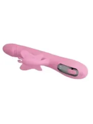Pretty Love - Vibratore Bella Rabbit Con Stimolazione A Farfalla E Led Rosa - HIGH TECH - Vibratori Rabbit | erosidea.com