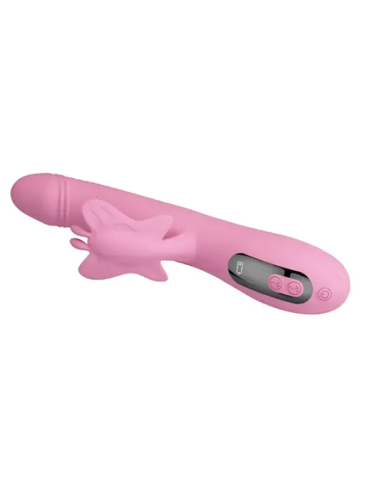 Pretty Love - Vibratore Bella Rabbit Con Stimolazione A Farfalla E Led Rosa - HIGH TECH - Vibratori Rabbit | erosidea.com