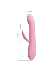 Pretty Love - Vibratore Bella Rabbit Con Stimolazione A Farfalla E Led Rosa - HIGH TECH - Vibratori Rabbit | erosidea.com