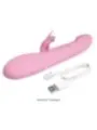 Pretty Love - Vibratore Bella Rabbit Con Stimolazione A Farfalla E Led Rosa - HIGH TECH - Vibratori Rabbit | erosidea.com