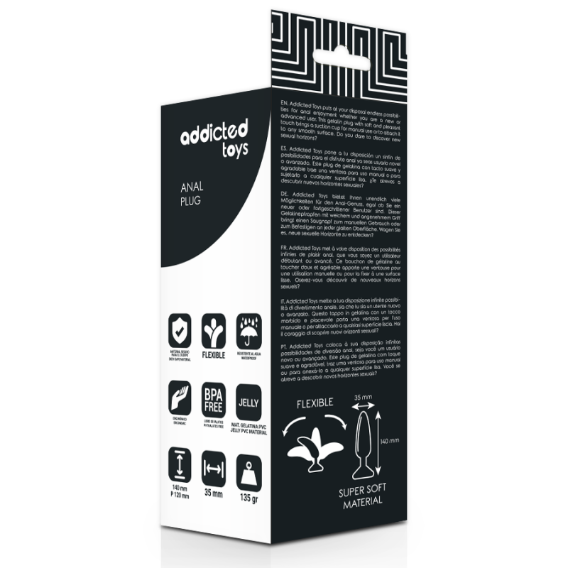 Addicted Toys - Plug Anale 13.5 Cm - Addicted Toys - Plug e Catene Anali | erosidea.com