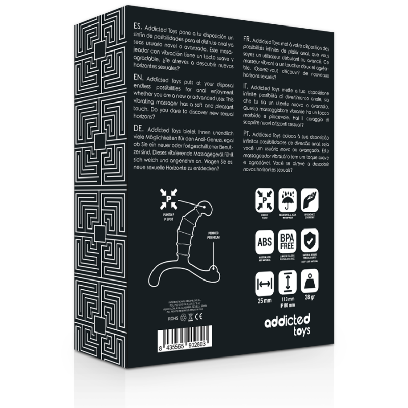 Addicted Toys - Piacere Anale Della Prostata Nero - Addicted Toys - Prostata e Perineo | erosidea.com