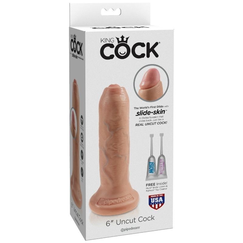 King Cock - Dildo Realistico Carne Non Tagliata 15 Cm - KING COCK - Dildo Realistici | erosidea.com