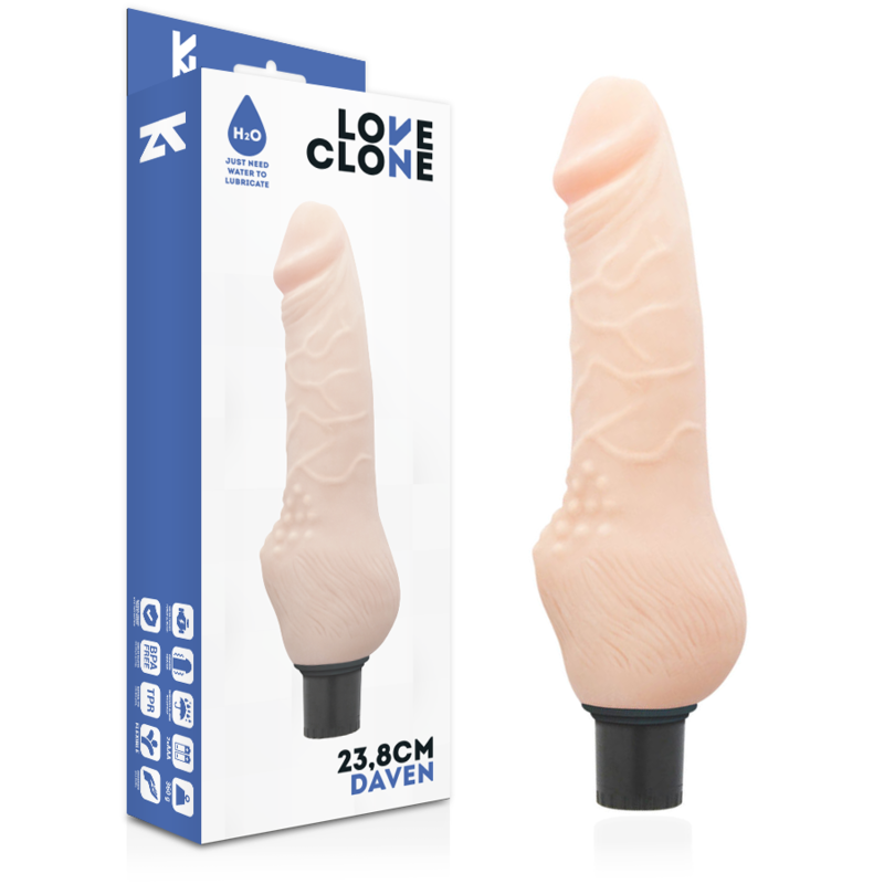 Loveclone - Daven Autolubrificazione Realistica 238 Cm - LOVECLONE - Dildo Realistici | erosidea.com