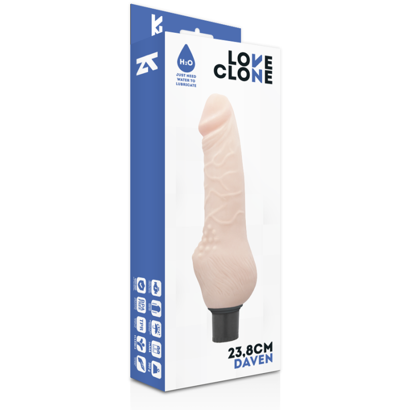 Loveclone - Daven Autolubrificazione Realistica 238 Cm - LOVECLONE - Dildo Realistici | erosidea.com