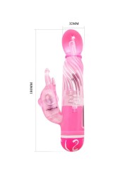 Vibratore Multivelocit Con Stimolatore Rosa - BAILE VIBRATORS - Vibratori | erosidea.com