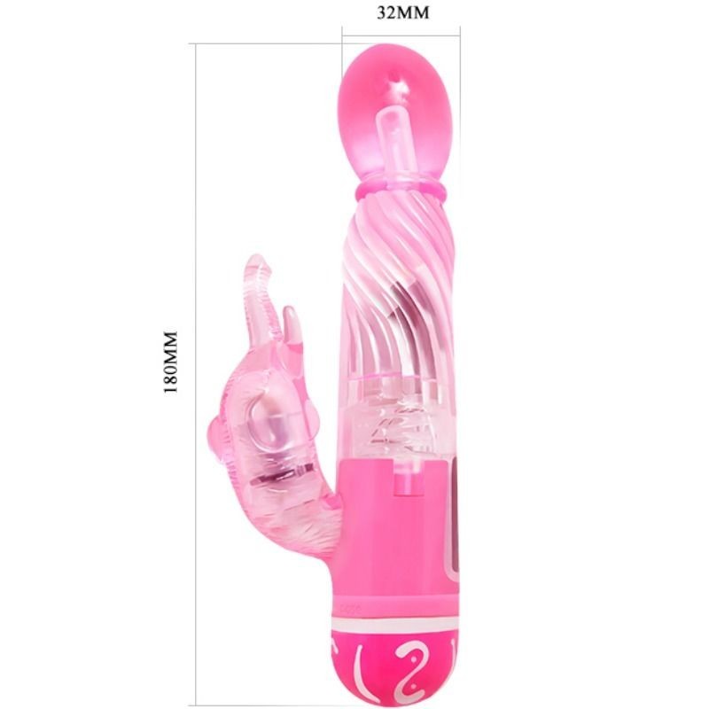 Vibratore Multivelocit Con Stimolatore Rosa - BAILE VIBRATORS - Vibratori | erosidea.com