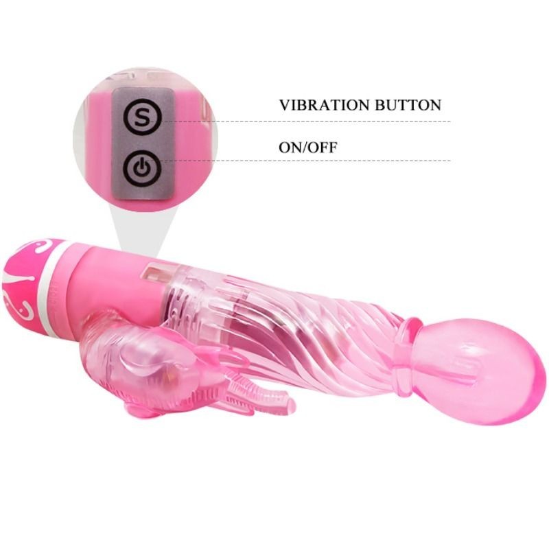 Vibratore Multivelocit Con Stimolatore Rosa - BAILE VIBRATORS - Vibratori | erosidea.com