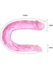Dildo Doppio Baile Dong Rosa - BAILE DILDOS - Dildo Doppi | erosidea.com
