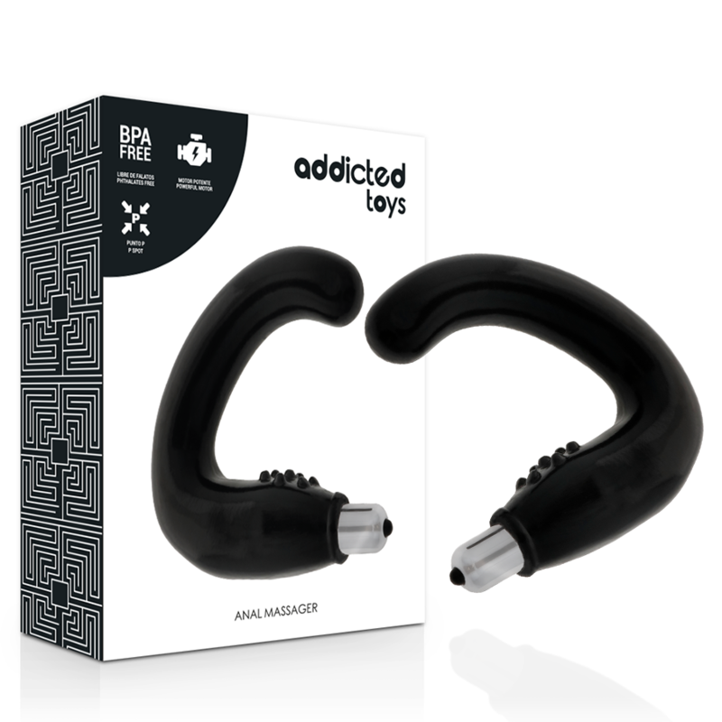 Addicted Toys - Massaggiatore Anale Nero - Addicted Toys - Plug e Catene Anali | erosidea.com