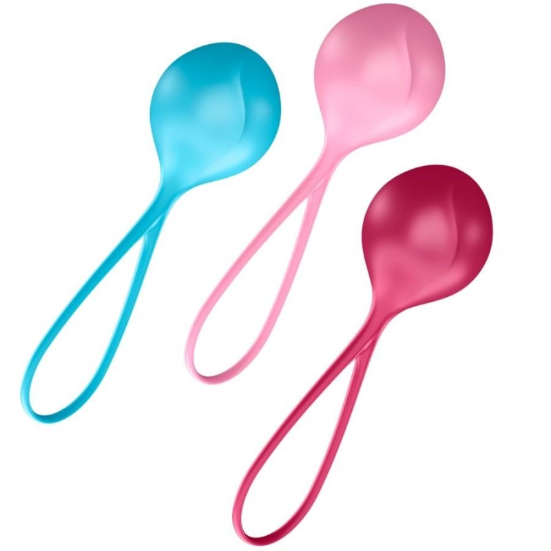 Set Da Allenamento Loveballs 3 - SATISFYER BALLS - Ovetti Palline Sfere | erosidea.com