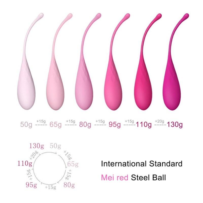 Leslie - Set Per Allenamento Muscoli Pelvici Kegel Fit 6 Pezzi - LESLIE - Ovetti Palline Sfere | erosidea.com