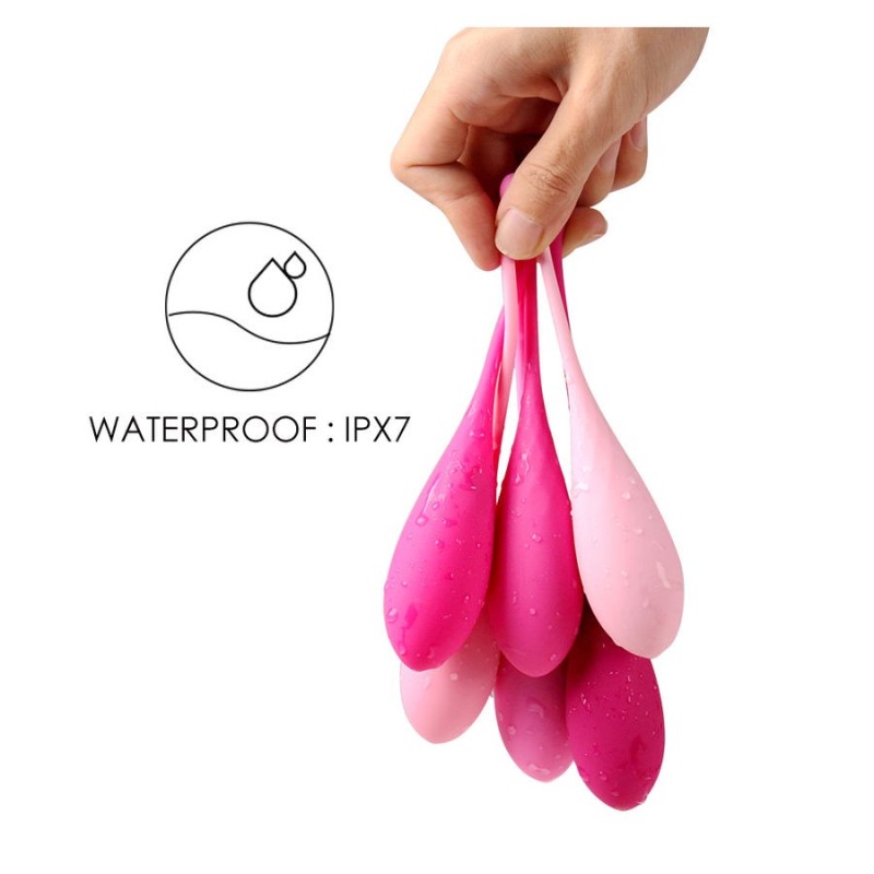Leslie - Set Per Allenamento Muscoli Pelvici Kegel Fit 6 Pezzi - LESLIE - Ovetti Palline Sfere | erosidea.com