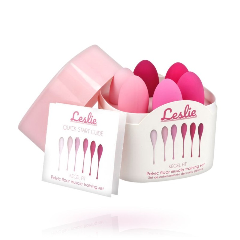 Leslie - Set Per Allenamento Muscoli Pelvici Kegel Fit 6 Pezzi - LESLIE - Ovetti Palline Sfere | erosidea.com