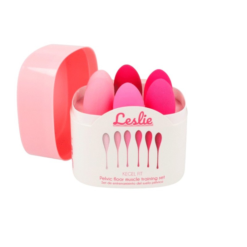 Leslie - Set Per Allenamento Muscoli Pelvici Kegel Fit 6 Pezzi - LESLIE - Ovetti Palline Sfere | erosidea.com