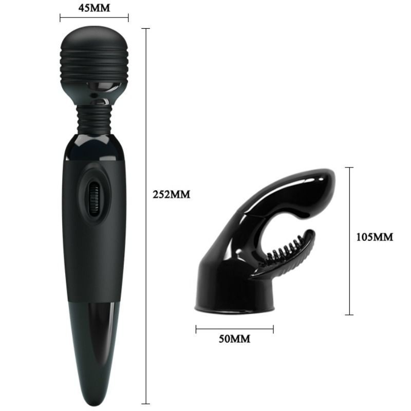 Massaggiatore Wand Baile Sensual Con Testina Intercambiabile - BAILE POWER HEAD - Magic Wand | erosidea.com