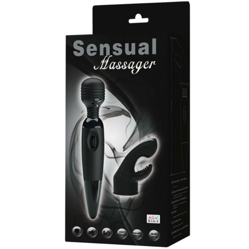 Massaggiatore Wand Baile Sensual Con Testina Intercambiabile - BAILE POWER HEAD - Magic Wand | erosidea.com