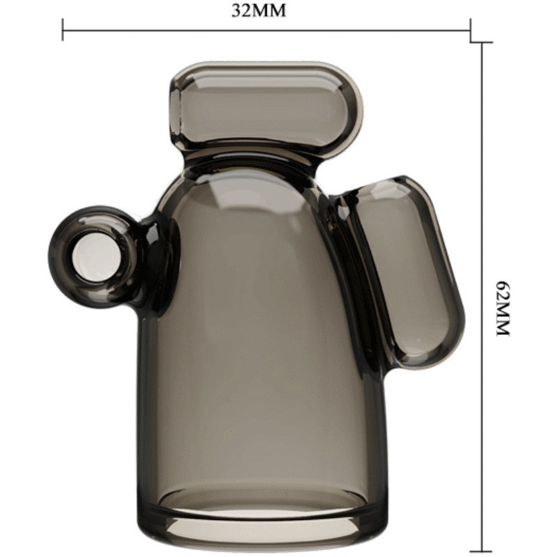 Baile - Copertura Vibrante Cappuccio Vibrante In Cristallo I - BAILE FOR HIM - Guaine e Prolunghe | erosidea.com