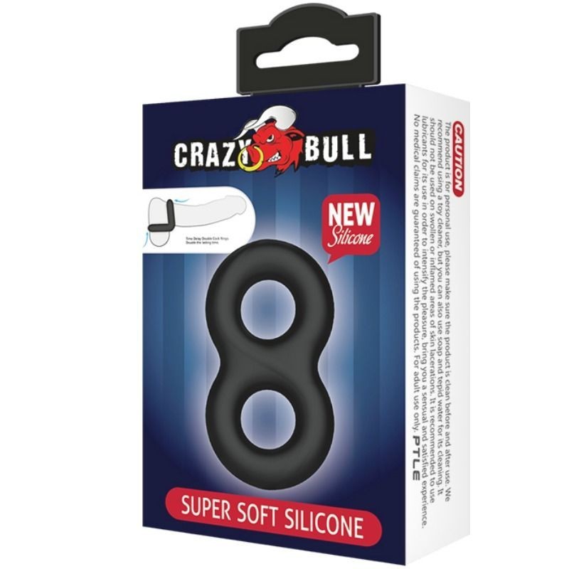 Crazy Bull - Anello In Silicone Doppio Infinito - CRAZY BULL - Anelli Fallici | erosidea.com