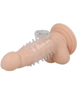 Vibratore Casual Love Copertura Per Pene Trasparente Con Anello