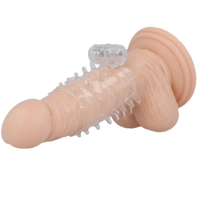 Vibratore Casual Love Copertura Per Pene Trasparente Con Anello - CASUAL LOVE - Guaine e Prolunghe | erosidea.com
