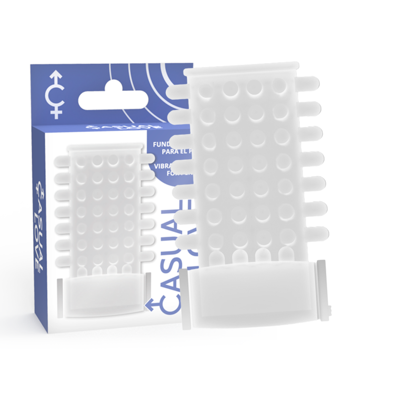 Vibratore Casual Love Copertura Per Pene Trasparente Con Anello - CASUAL LOVE - Guaine e Prolunghe | erosidea.com
