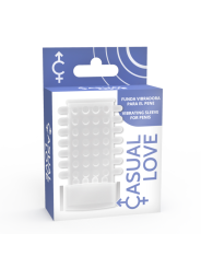 Vibratore Casual Love Copertura Per Pene Trasparente Con Anello - CASUAL LOVE - Guaine e Prolunghe | erosidea.com