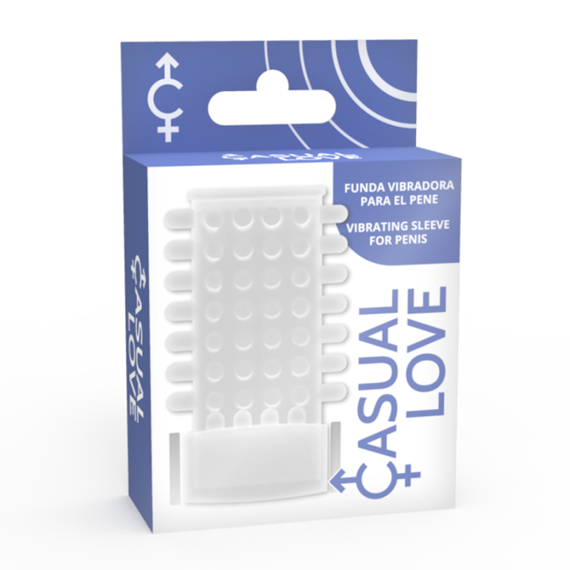 Vibratore Casual Love Copertura Per Pene Trasparente Con Anello - CASUAL LOVE - Guaine e Prolunghe | erosidea.com