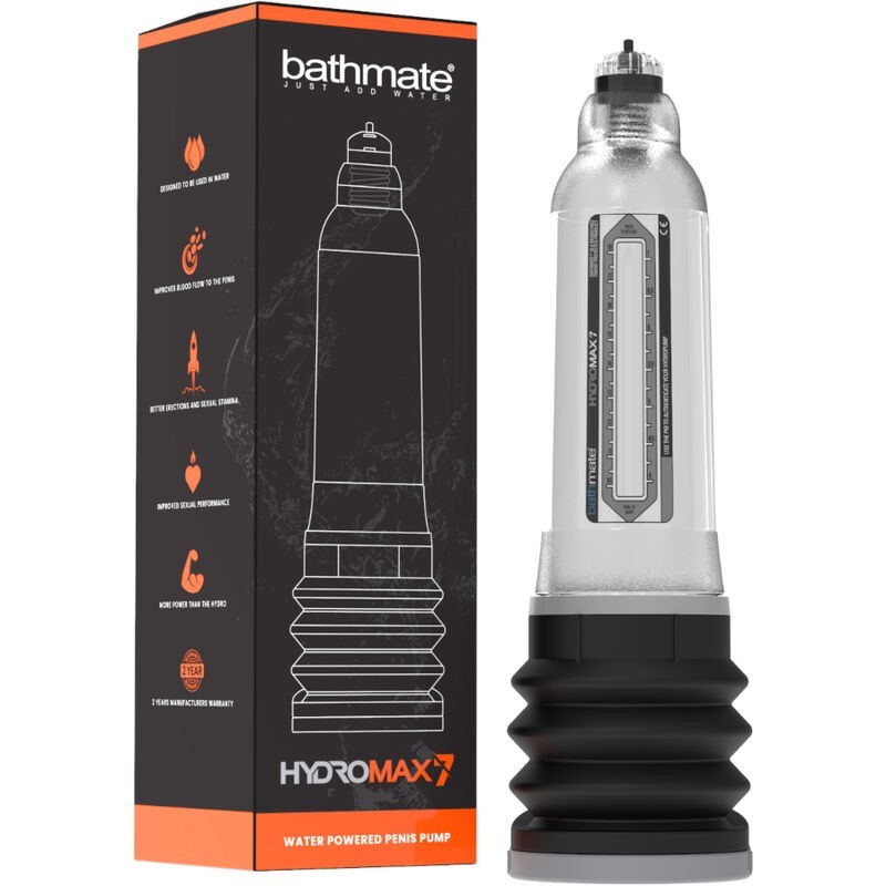 Bathmate - Hydromax 7 Pompa Per Laumento Del Pene Trasparente - BATHMATE - Pompe e Sviluppatori Pene | erosidea.com